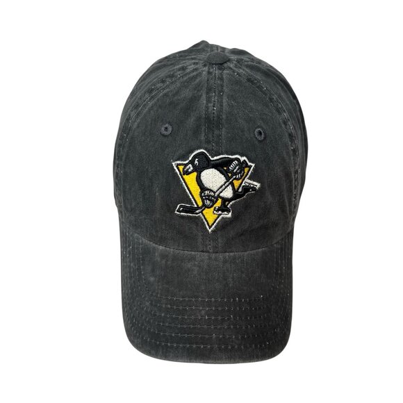 Pittsburgh Penguins American Needle Vintage Hockey NHL Strapback Dad Hat Cap - Picture 2 of 11